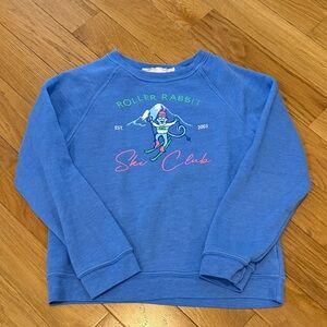 Roller Rabbit Blue Ski Club Kids Sweatshirt